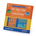 Magnetic Game - Tic Tac Toe & Checkers - Dinosaur - Crocodile Creek